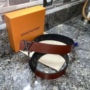 Authentic Reversible Louis Vuitton Pyramid Belt